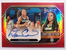 Dana Evans 2024 Panini Select WNBA Red Prizm Courtside Action /99 #CSA-DE Auto