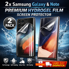 2 x Samsung Galaxy and Note - ALL MODELS Hydrogel FILM Screen Protector Premium