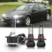 For Acura Tl 2004 2005 2006 Ledhid Headlight Hi Lo Fog Light Bulbs Kit