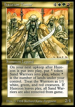 Magic MTG Legends Hazezon Tamar MODERATELY PLAYED MP
