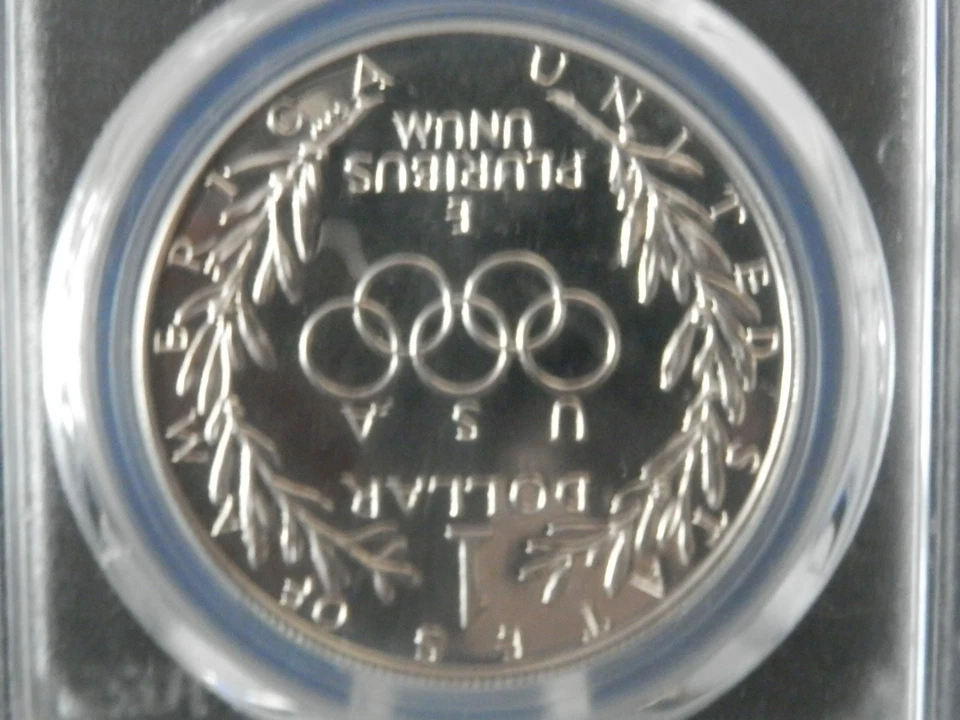 1988 S $1 Olympic Silver Commemorative Dollar PCGS PR70DCAM - Image 3 of 3