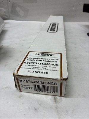 Flexco RS187SJ24/600NCS Alligator Ready Set Staple Belt Fasteners 54617