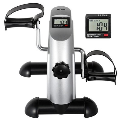 Mini Exercise Bike, Under Desk Bike Pedal Exerciser Foot Cycle Arm & Leg Pedd...