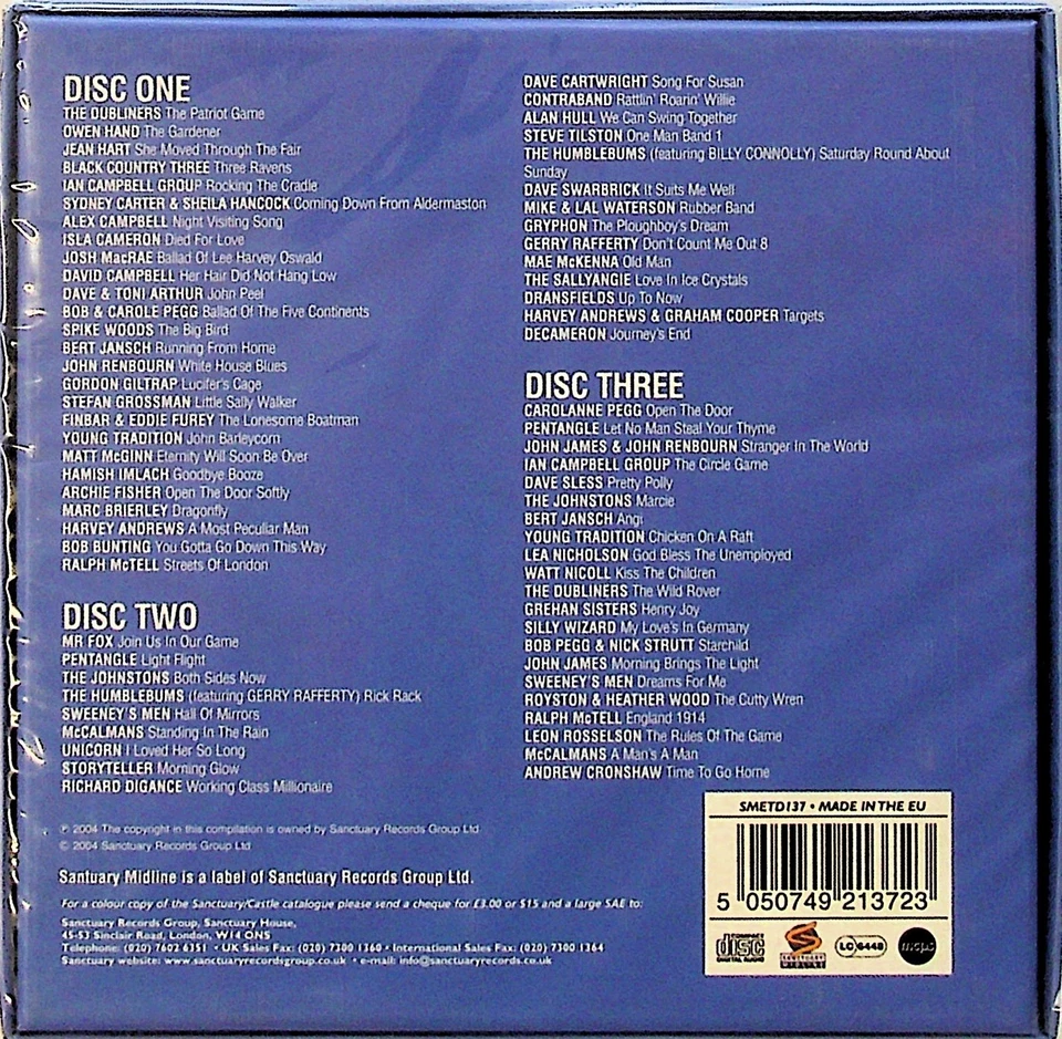 THE TRANSATLANTIC FOLK BOX SET- Best of 3-CD NEW 2004 Pentangle Gryphon Unicorn - Image 2 of 2
