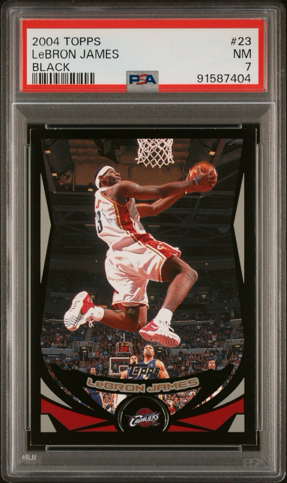 2004-05 Topps - LeBron James #23 Black 360/500 PSA 7
