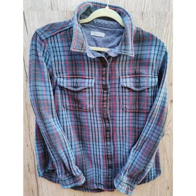 Outerknown Plaid Flannel 100% Organic Cotton Coastal Skater Winter cozy SZ M/L