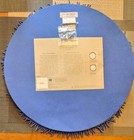 RARE KIM SEYBERT SUMMER BEACH OCEAN NAUTICAL royal BLUE FRINGE BEADED PLACEMAT — photo 3