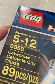 LEGO DC Comics Catwoman Catcycle City Chase (6858), Age 5-12, 89pc NIB