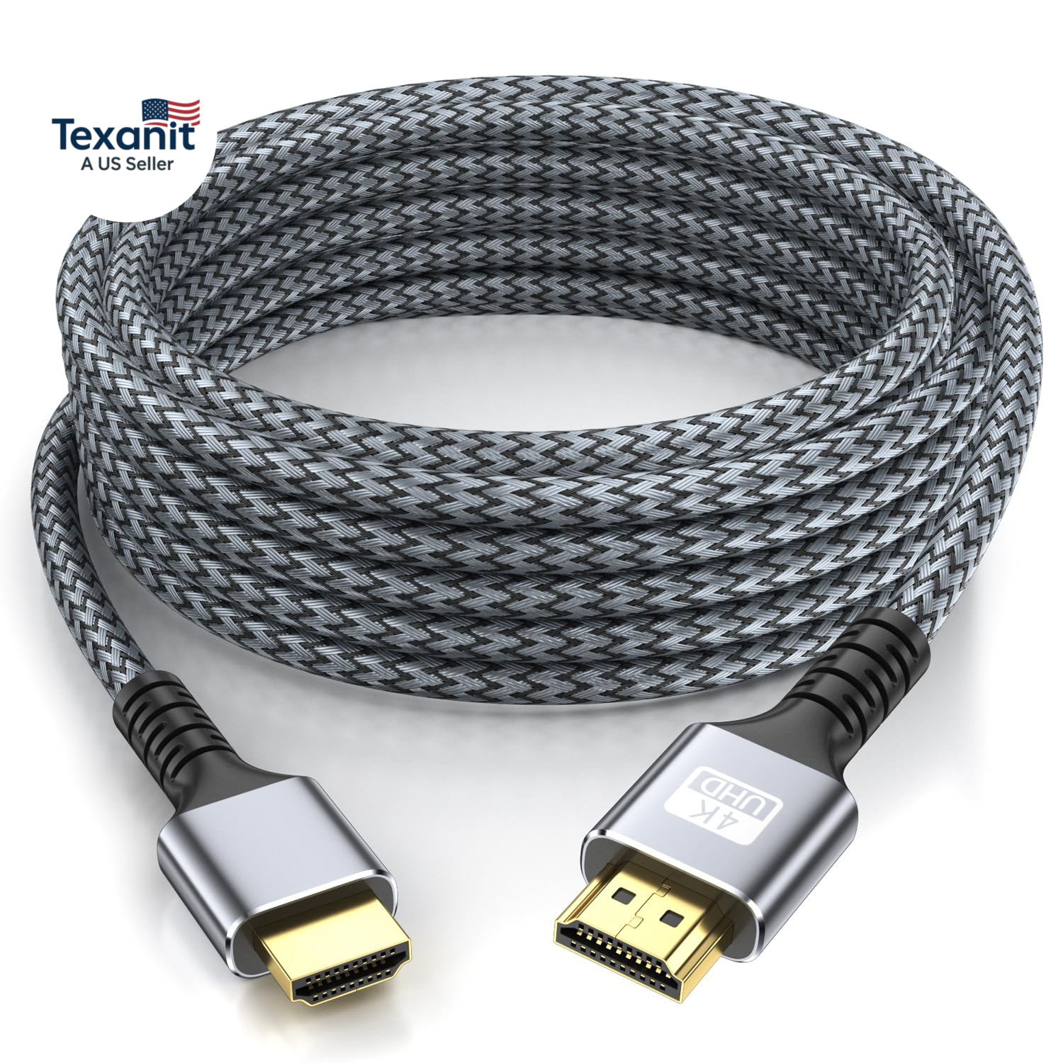 4K Hdmi Cable 50Ft Ultra High Speed HDMI 2.0 Cable 4K@60HZ 3D ARC Gold Plated Co