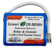 11.1V - 2600mAh Pool Vacuum Replacement Battery for Roker Grennix Models