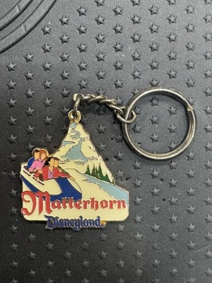 Vintage 1990s Disneyland Matterhorn Bobsled Pin Keychain Attraction Series PA