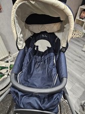 Silver Cross Dark Blue Wayfarer Pram Good Condition Collection Only