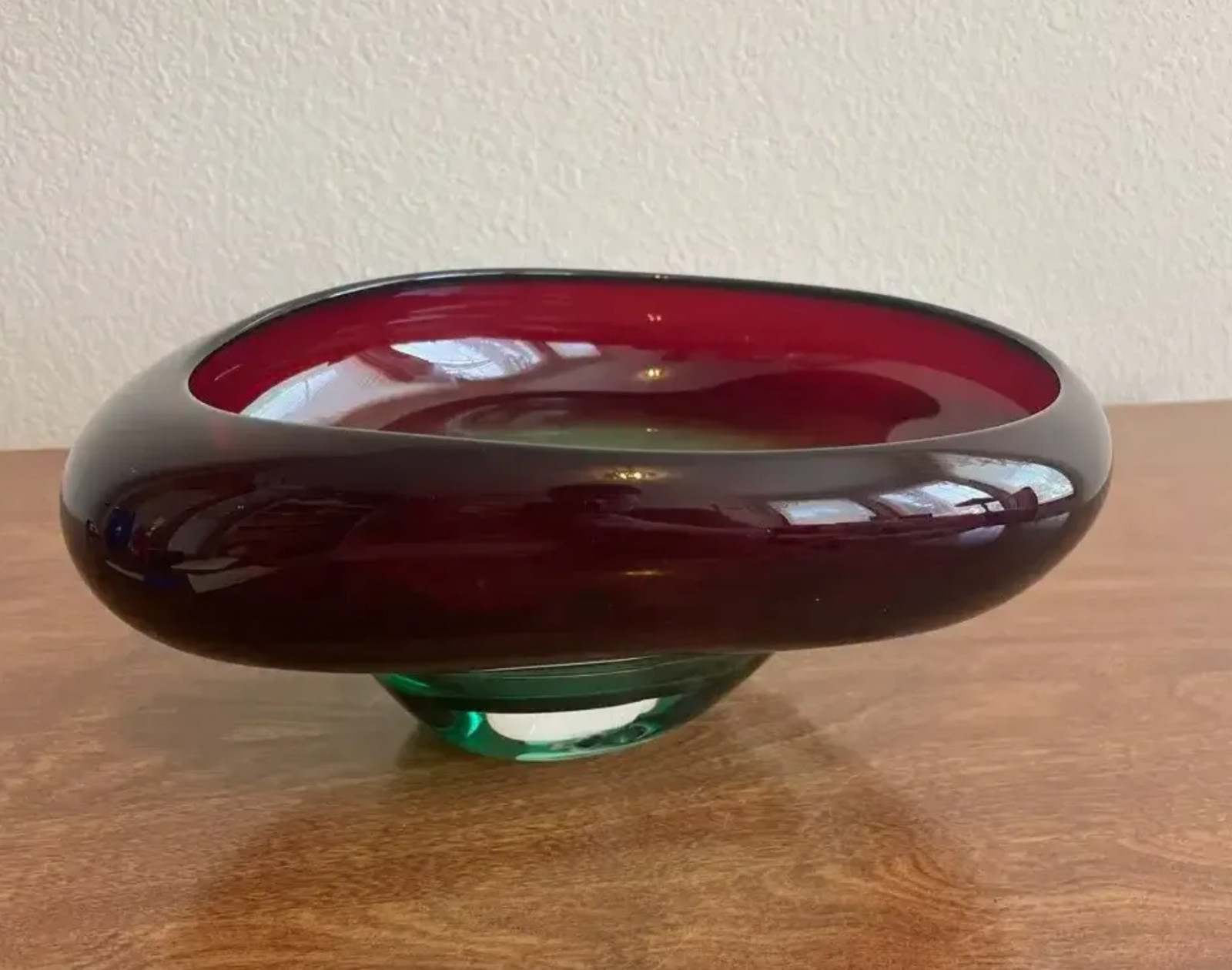 Vintage Jim Kingwell IceFire Centerpiece Bowl Collectable MCM Murano