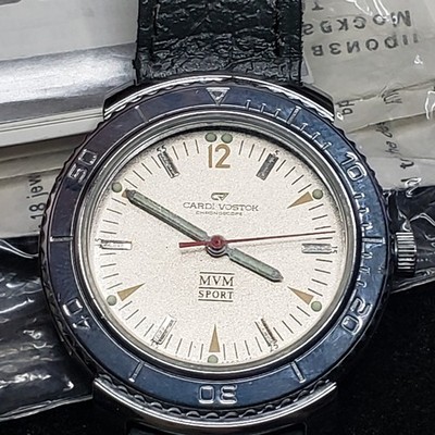 VINTAGE NOS CARDI VOSTOK MVM SPORT WATCH MANUAL WIND