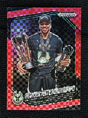 2024-25 Panini Prizm Black Red Power 61/75 Giannis Antetokounmpo #159 1co7