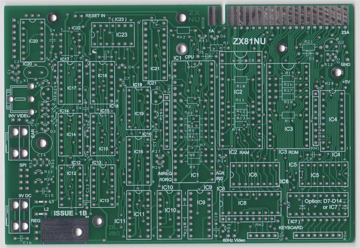 ナナシビト ZX81NU - ZX81 Clone ohne ULA - PCB | eBay