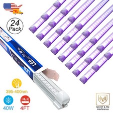 Black Light UV Led Bar 4FT 40W with US Plug Easy Installation Club D cor Lamp