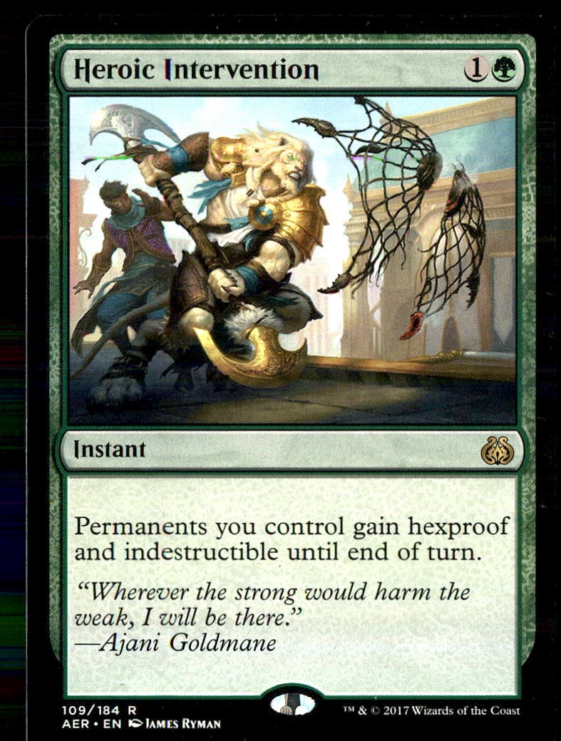 mtg aether revolt card Magic: The Gathering - Planar Bridge All cards will be carefully packed for safe transit Heroic Intervention Aether Revolt Normal