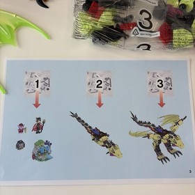 Lego Elves 41183 The Goblin King's Evil Dragon Complete w/Box 1 Sealed Bag