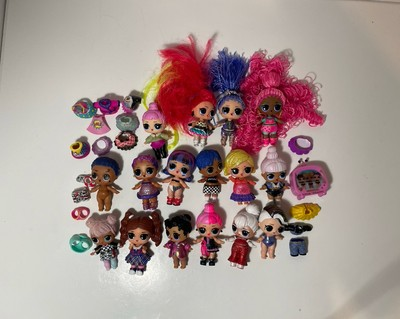 #ad LOL Surprise Mini Dolls Lot Of 16 With Clothes And TV Good Condition $9.99