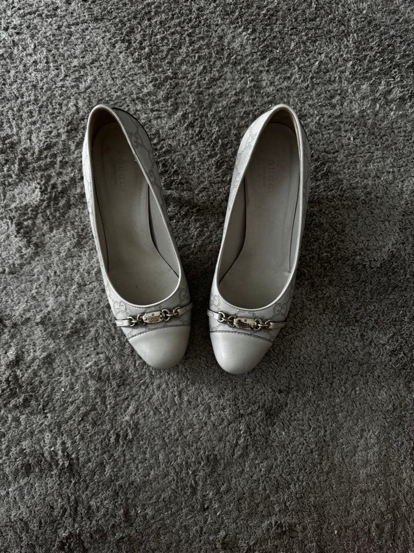 GUCCI Pumps Heel GG Leather Off-White EU36.5/US6.5 120350c thumbnail 24