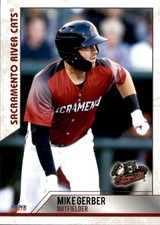 2019 Sacramento River Cats Choice #10 Mike Gerber Nashville Tennessee TN Card