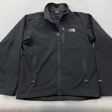 The North Face Apex Bionic Softshell Jacket Mens Medium Black Windproof Fleece