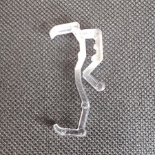 Over The Top Valance Clips 1-3/8" For Faux Wood Venetian Window Blinds - 12pcs