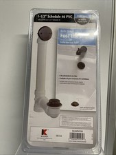Keeney K630PVCVB Foot Lock Stop Bathtub Drain Kit, Oil Rubbed Bronze 1.5 Inch