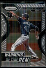 2020 Panini Prizm Warming in the Pen Triston McKenzie Cleveland Indians #WIP-9