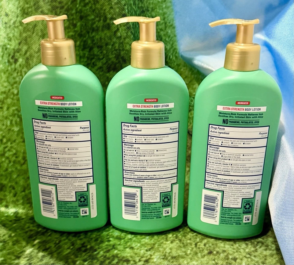 (3) Loção Corporal Gold Bond Medicated Extra Strength, 14 oz., Hidrata, Alivia - Imagem 2 de 2