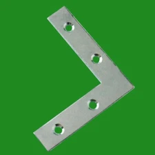 50x 50mm (2") Flat Corner Right Angle Plate Bracket Brace, Support Fixing Repair