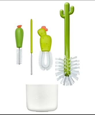 Boon Cacti Baby Bottle Cleaning Brush Set 4 brushes Cactus Desert  New 