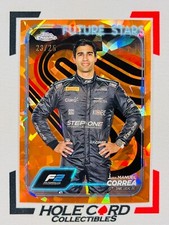 JUAN MANUEL CORREA 2024 Topps Chrome Sapphire F1 F2 #34 Orange Refractor 23/25
