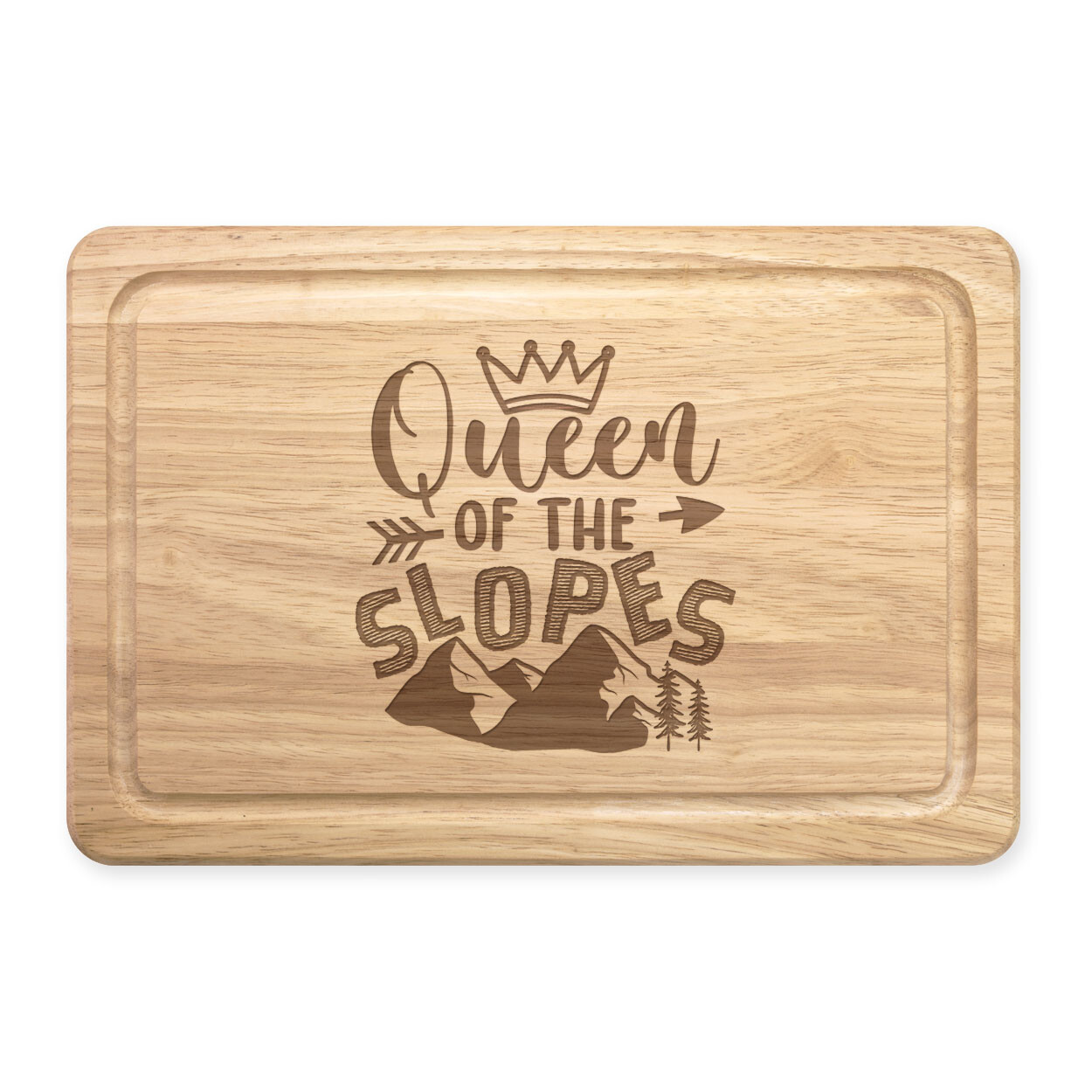 Queen Of The Slopes Rectangular Chopping Board Funny Skiing Snowboarding