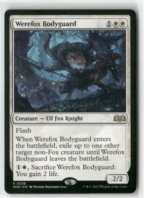 Werefox Bodyguard 39 Near Mint MTG Wilds of Eldraine Magic