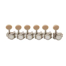 Musiclily Pro Nickel 6 inline Vintage Guitar Locking Tuning Pegs Machine Heads