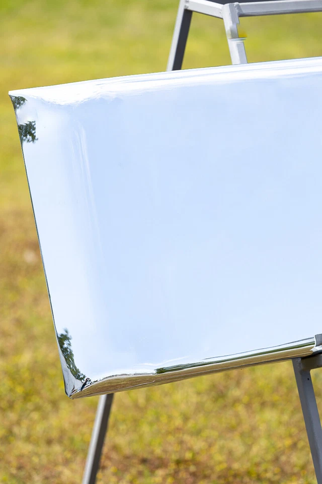 Parachoques Freightliner Classic FLC FLD 112 120, cromado 18" cuadrado con placas de respaldo Foto 3 de 4