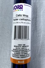 NEW Roll of Blue Voila Cello Wrap 30 in X 96 in
