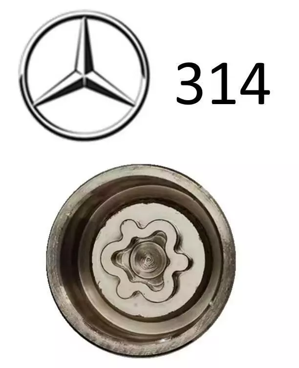 Mercedes benz sale locking wheel nuts