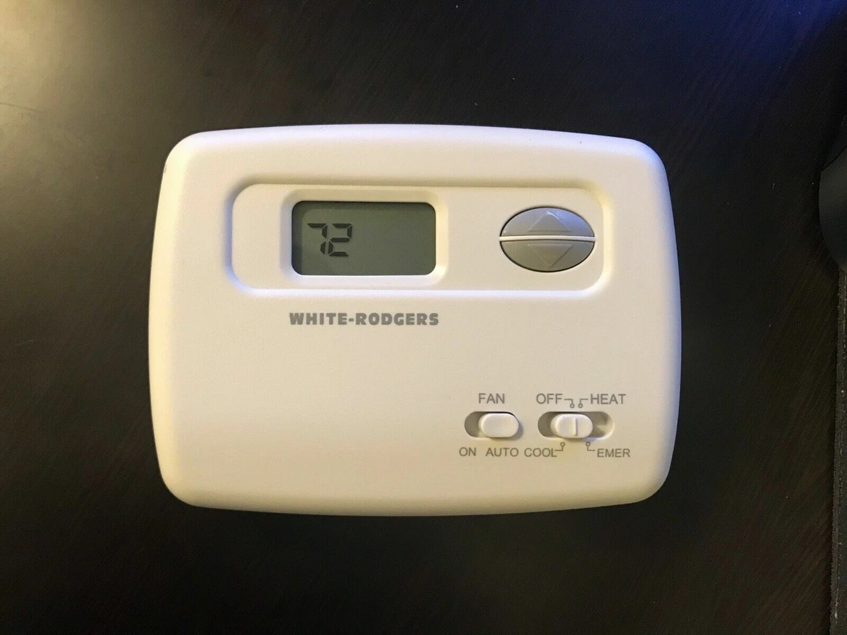 WHITE-RODGERS MODEL # 1F79 NON-PROGRAMMABLE DIGITAL HEAT PUMP THERMOSTAT |  eBay