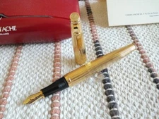 Caran d'Ache 1990's Leman Edition Gold Plated 18K Fountain Pen DHL express
