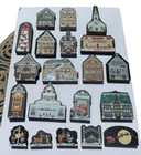 Cats Meow Wood Building Lot of 21 North Pole Christmas Village Shelf Sitters