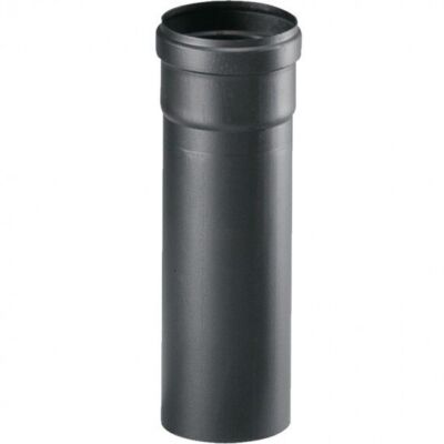 LANZZAS Tubo per stufa, 1000 mm, diametro 120 mm, colore: grigio ghisa