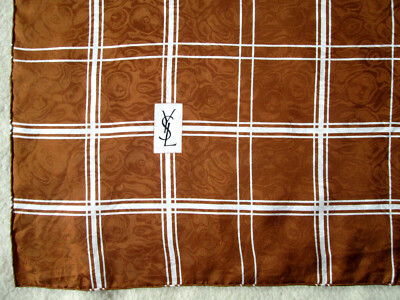 Foulard Vintage En Soie 100% - Bordeaux, 86x87 Cm, Fait En Italie