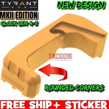 Tyrant Designs MKII Extended Magazine release GOLD GEN 4 5 GLOCK 17 19 26 34 45