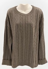 Tommy Hilfiger Gray Cable-knit Sweater Size XXL