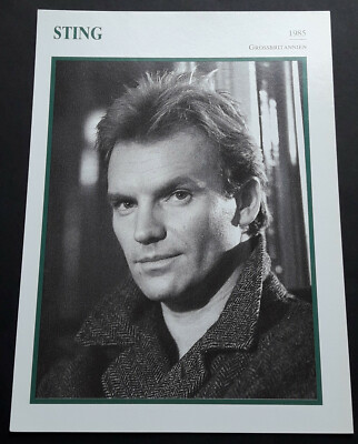 Schauspieler/Sänger STING | Film-Portrait | Star-Foto / Sammelbild-Karte #1047