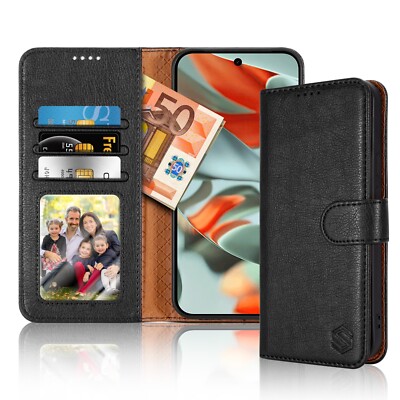 Für Google Pixel 9 Pro XL 8A 8 Hülle Slim Leder Wallet Flip Ständer Handy Cover