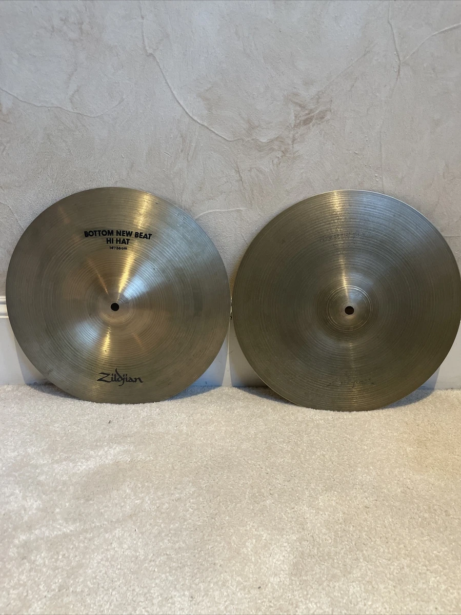 80s Zildjian New Beat A 14” Hi Hat Cymbals - 940 1370 Grams